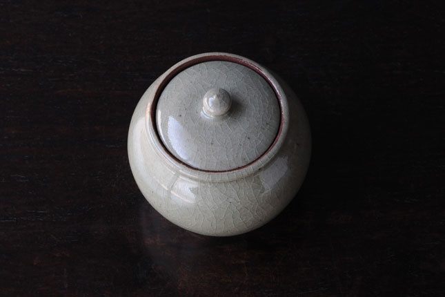 蓋付壺 灰釉グリーン 田谷直子 | 和食器・キッチン雑貨通販【暮らし用品】